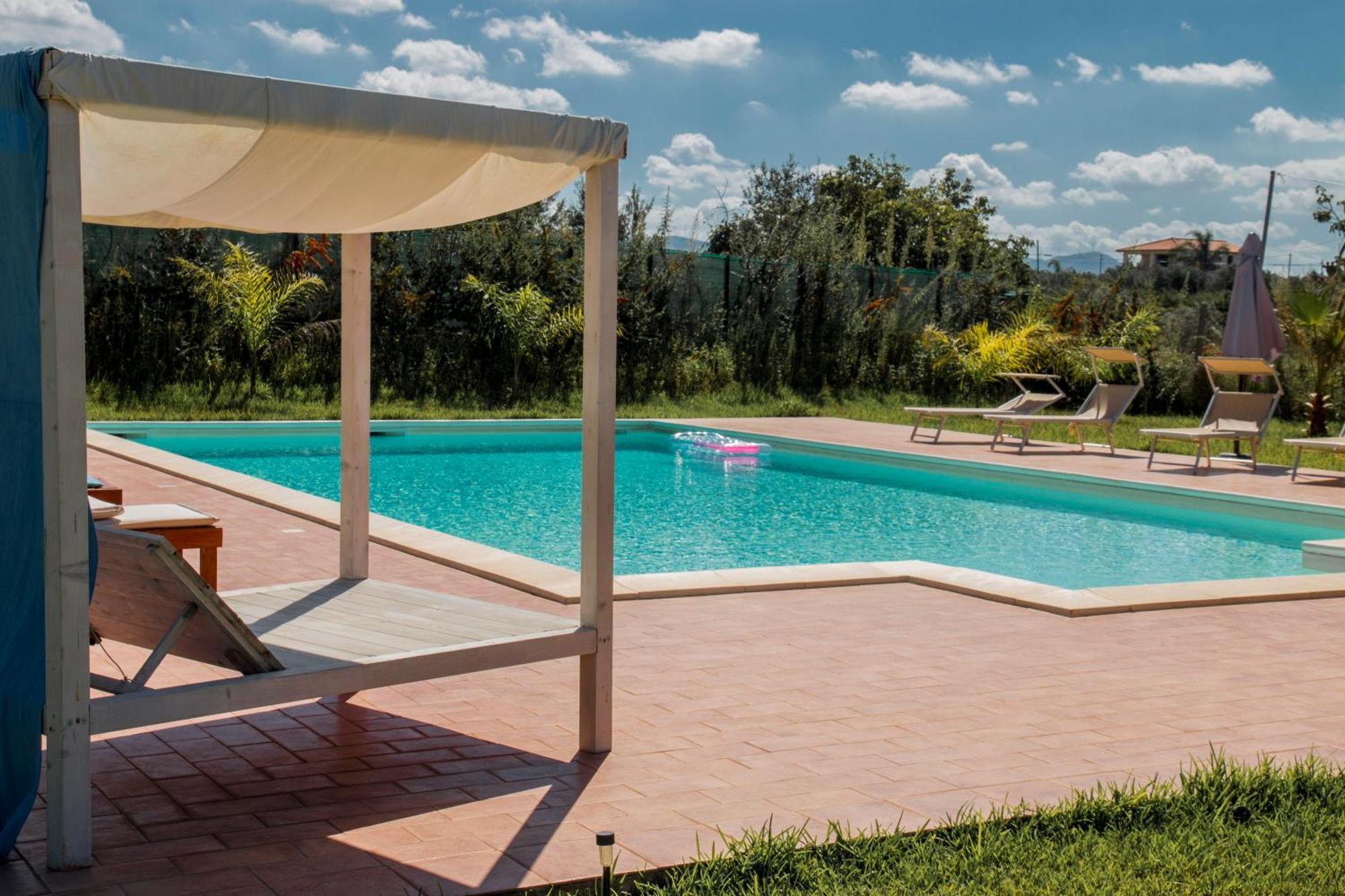 Villa Con Piscina Casale Di Gio Nel Golfo Di Castellammare Партинико Екстериор снимка